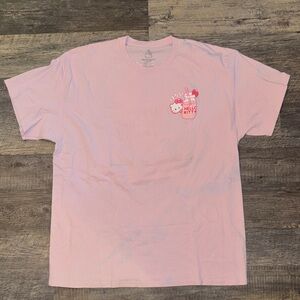 Hello Kitty Pink Strawberry milk short Sleeve Tee